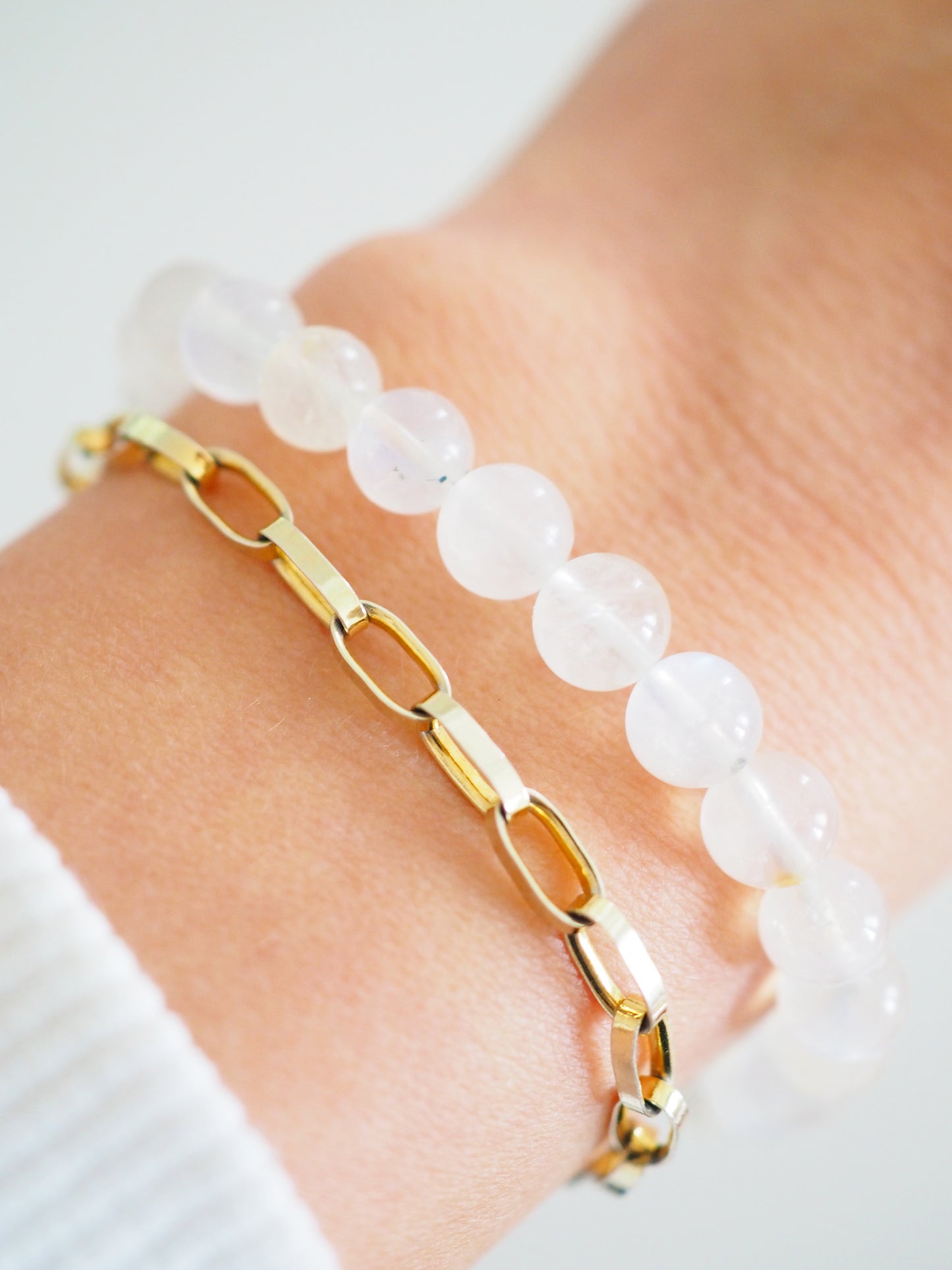 Regenbogen Mondstein Kugel Armband - HIGH QUALITY