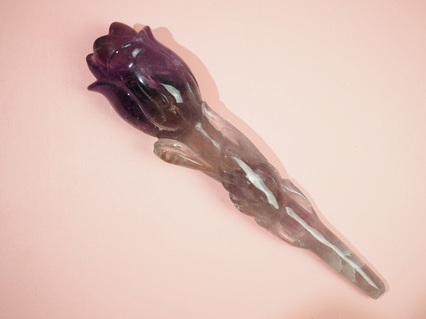 Amethyst Rosenstab 22.5cm 330g Handcarving