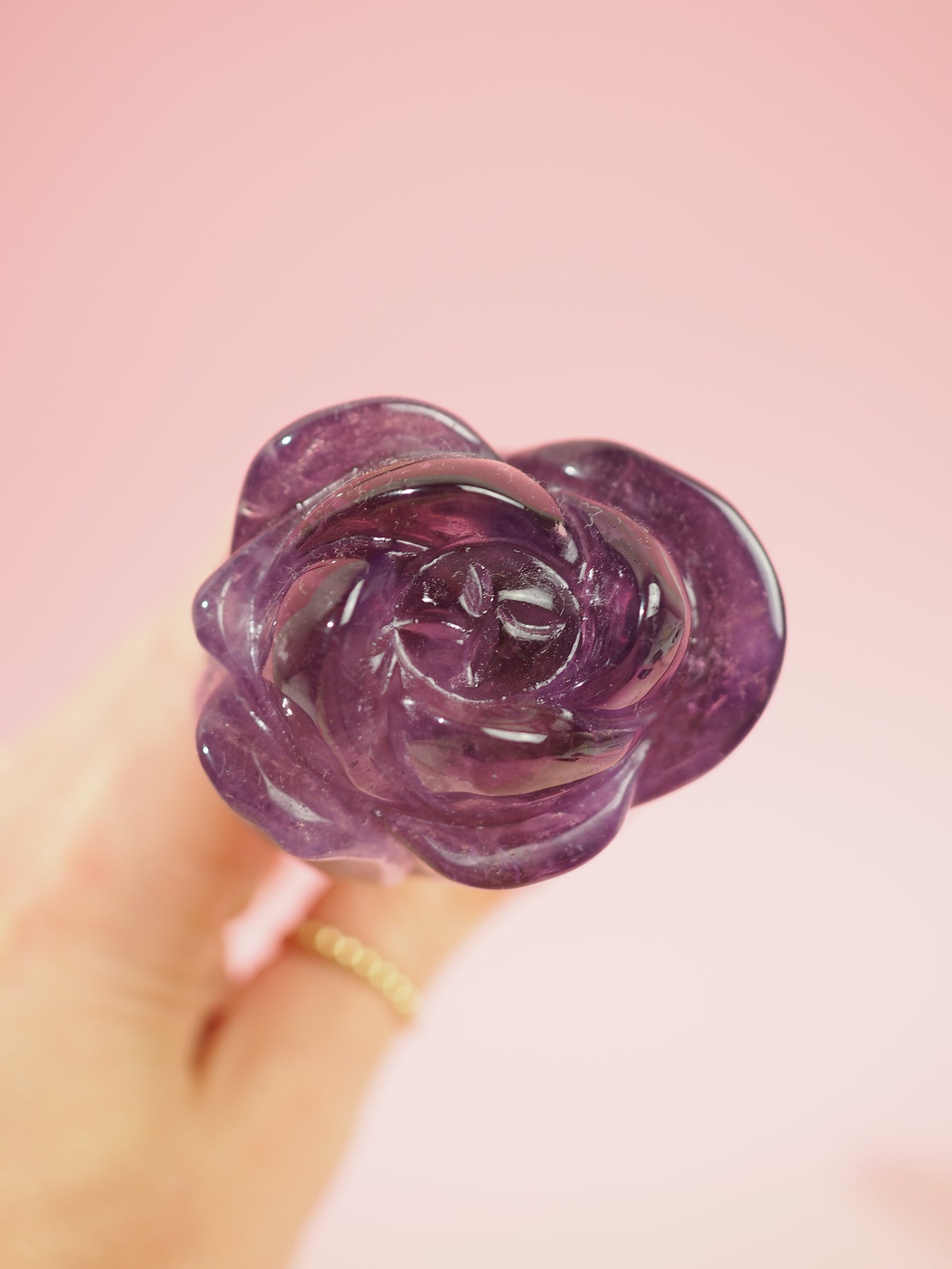 Amethyst Rosenstab 22.5cm 330g Handcarving