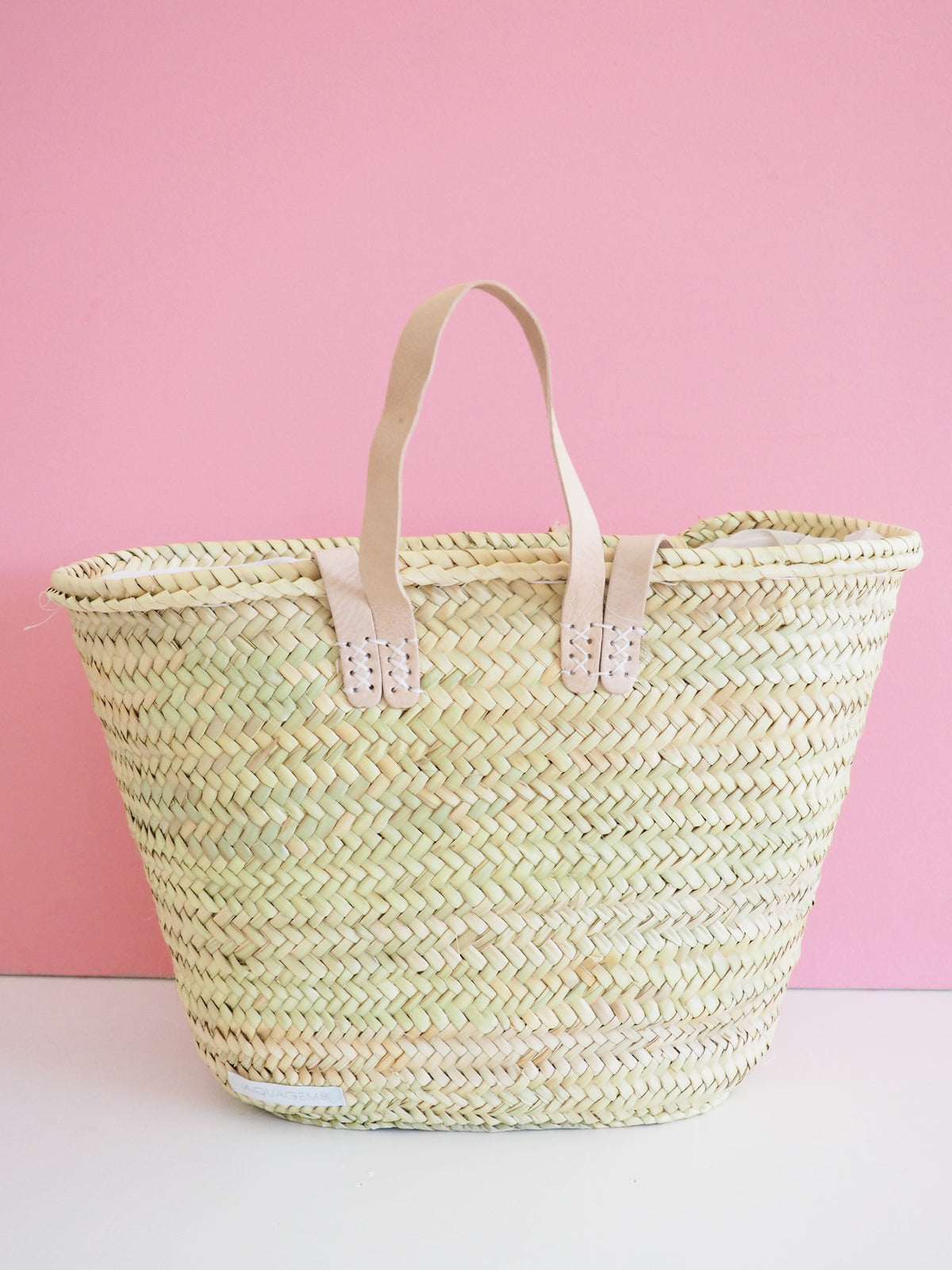 Ibiza Korb Tasche aus Palmblatt