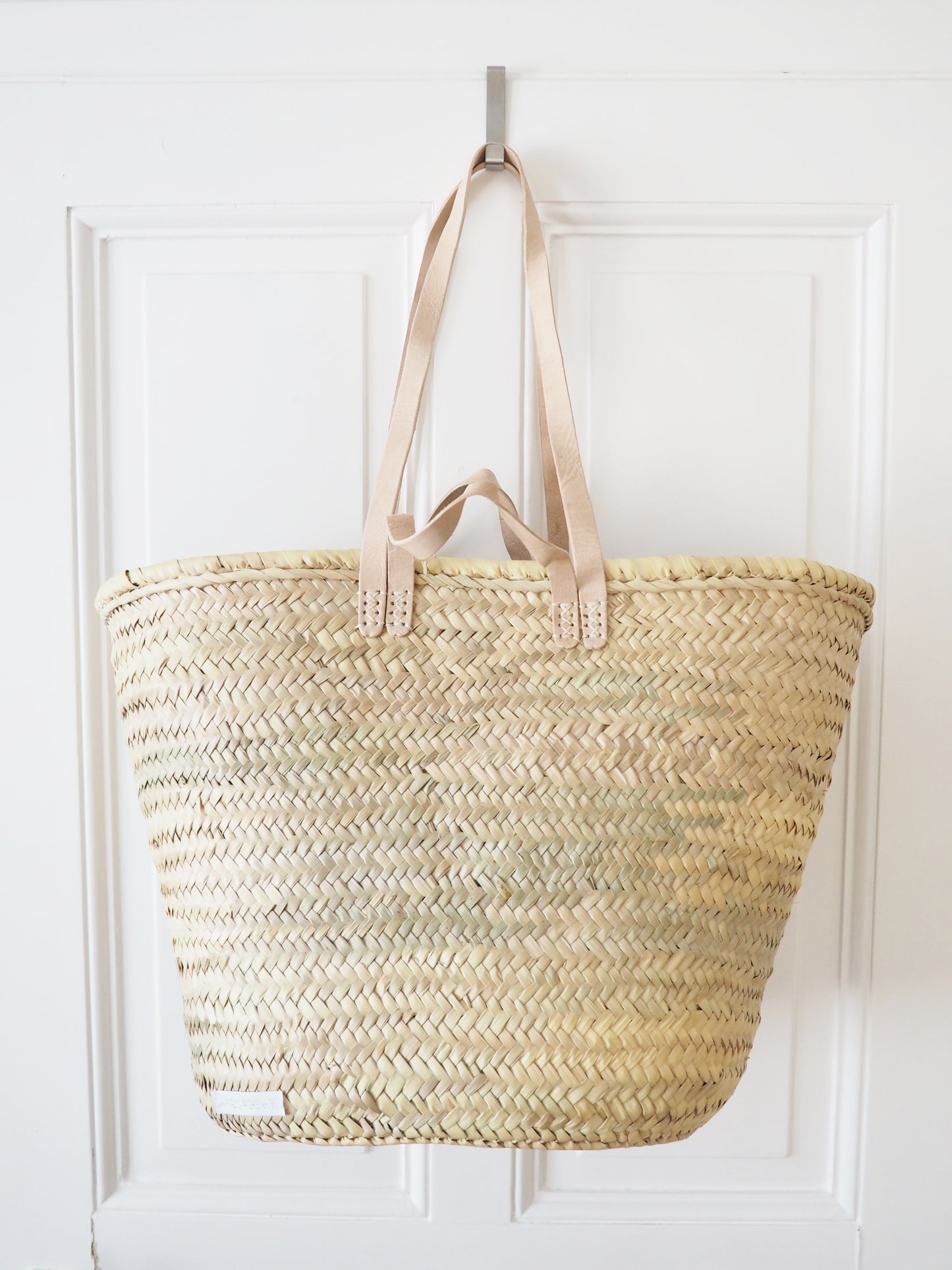 Korb Tasche Basic XL Helle Leder Henkel