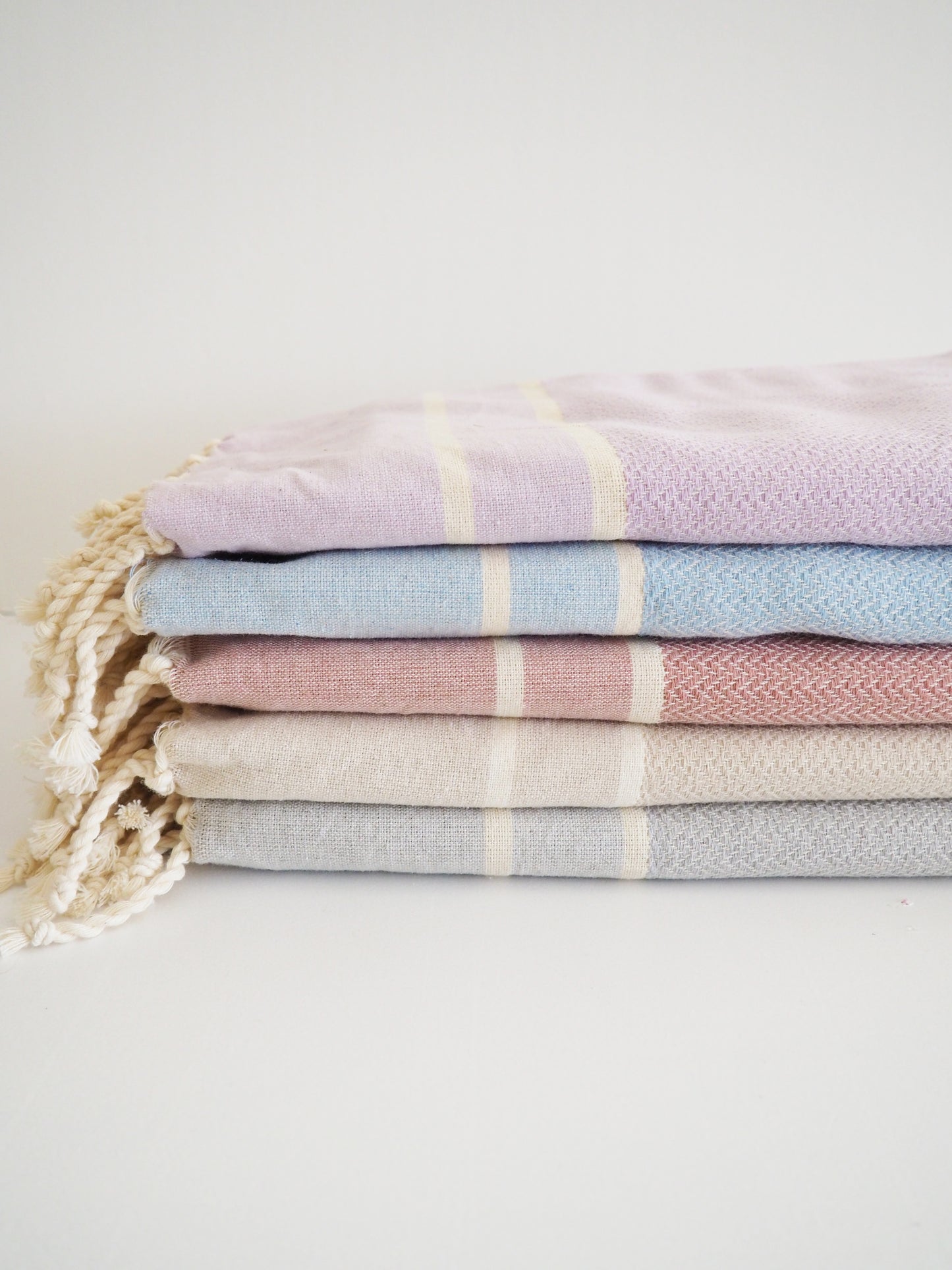 Fouta Chevron Pastell Farben