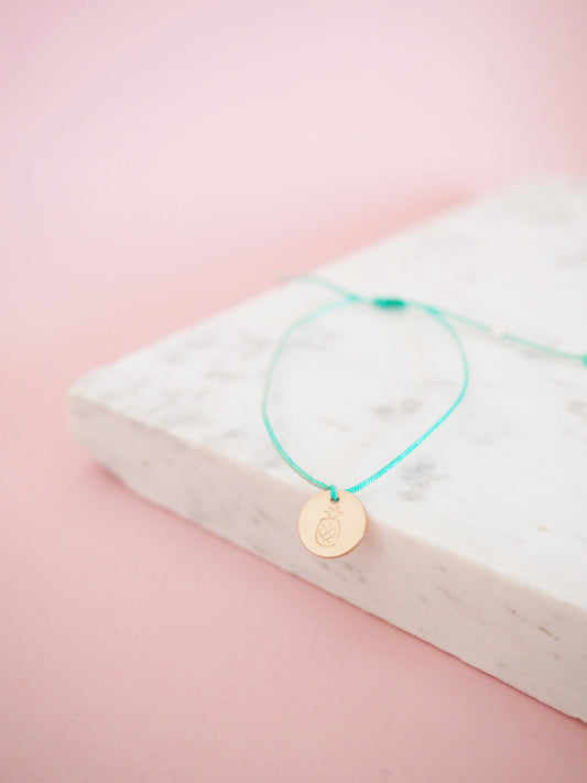 Kinderwunsch Armband Ananas Macramée