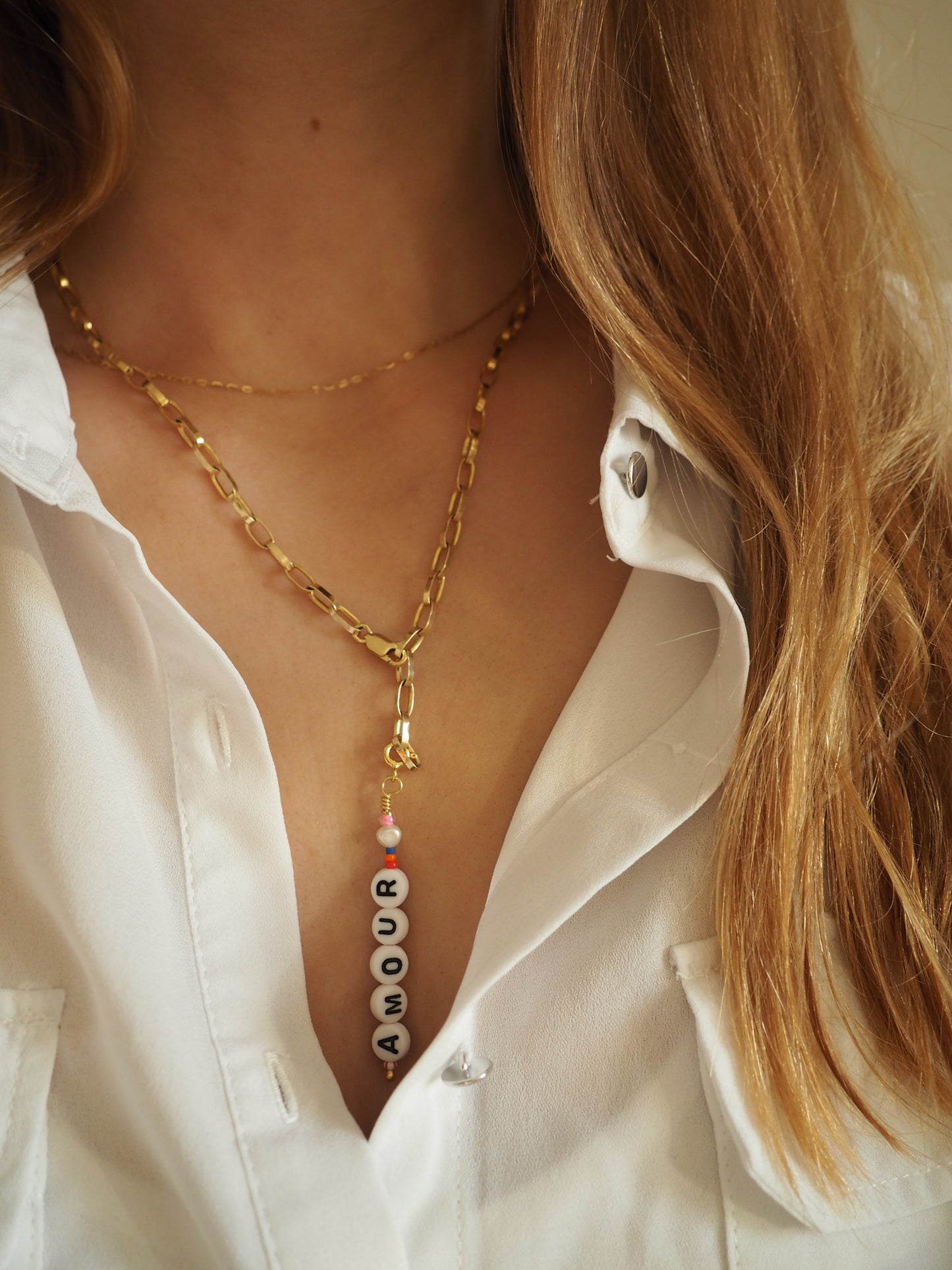 Halskette Basic Choker Chunky Y 50cm 925 Sterlingsilber . vergoldet . rosévergoldet