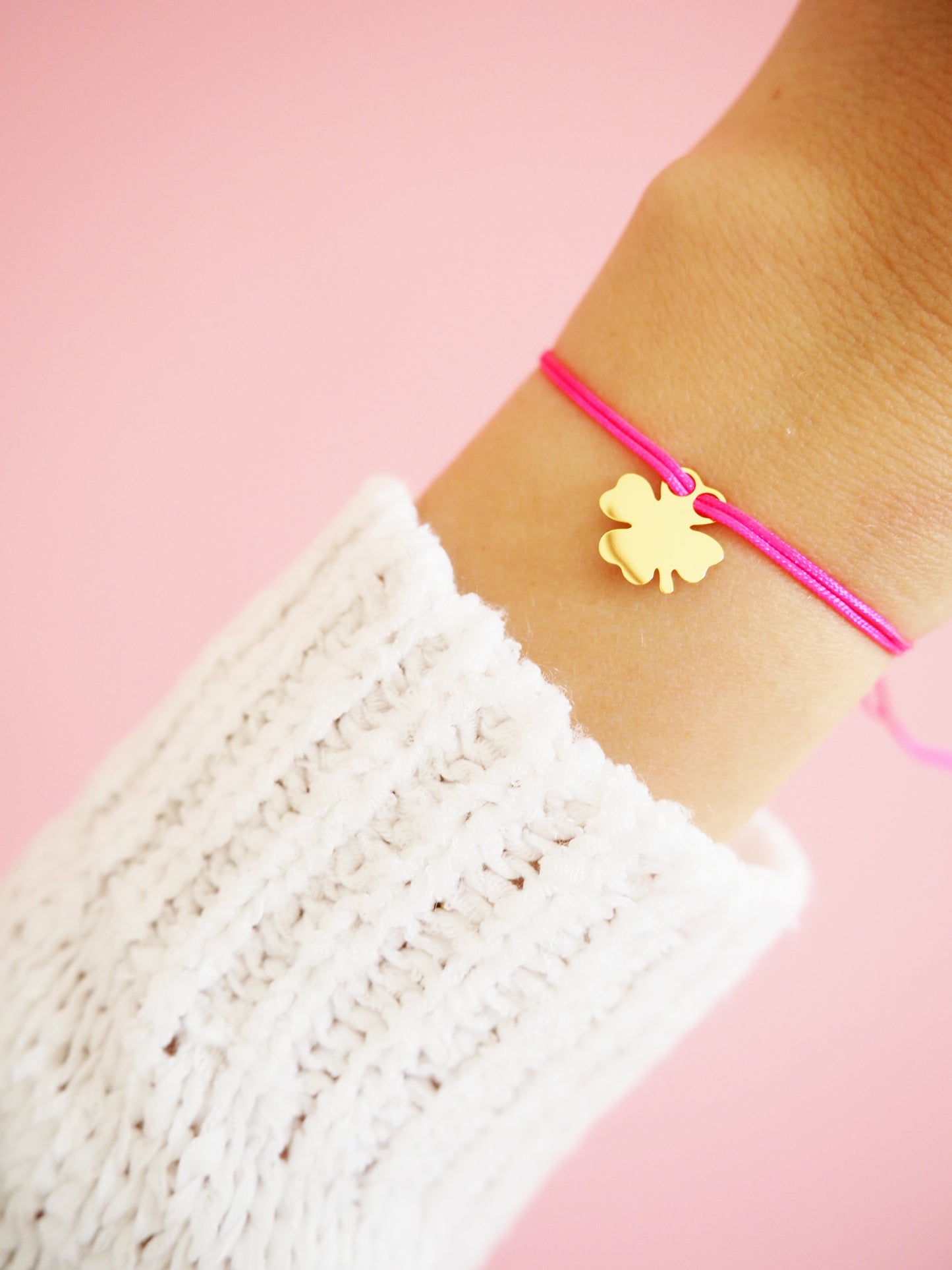 Kleeblatt Armband 585 Gold