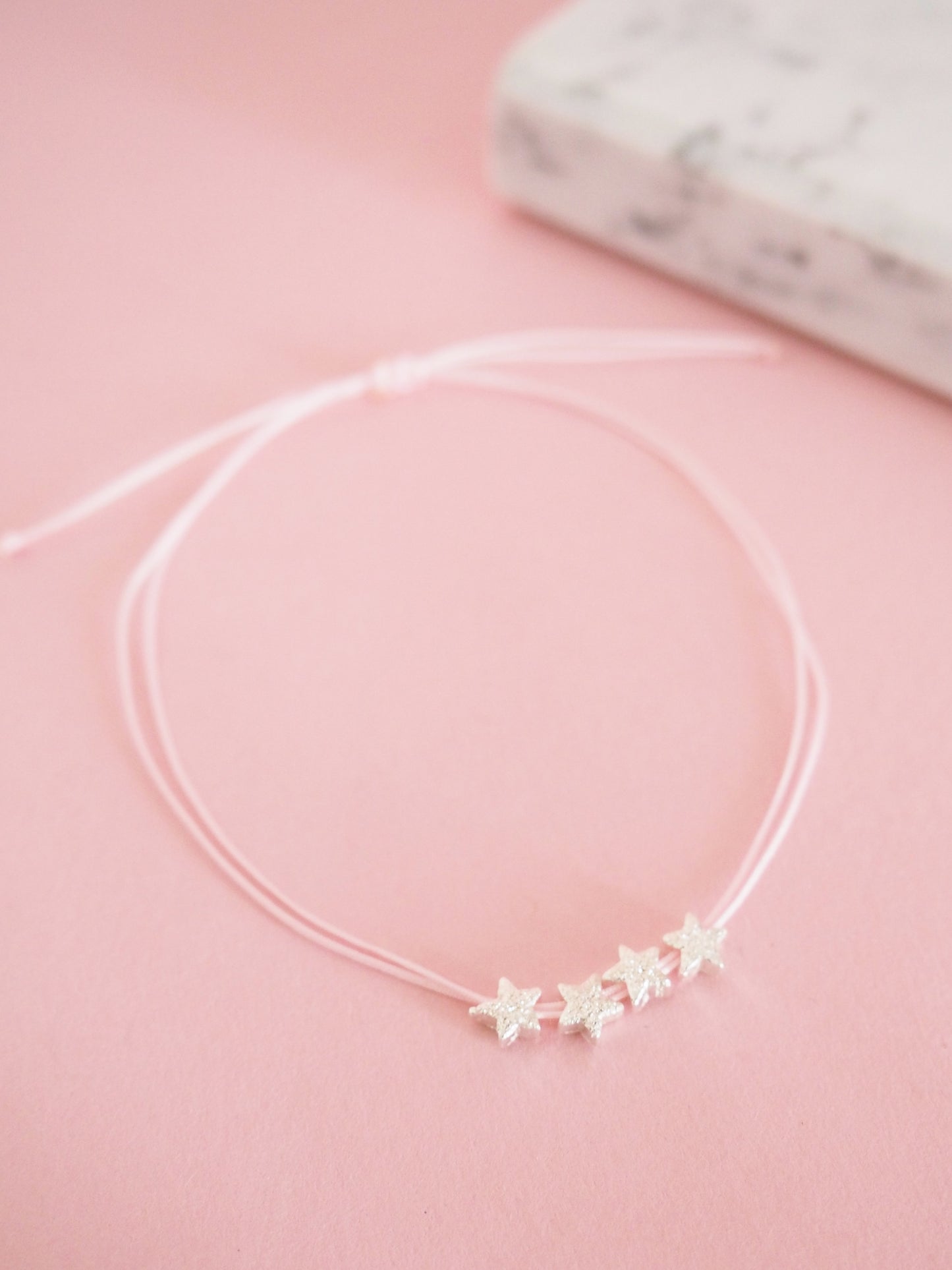 4 Sternenkinder Armband Macramée doppelt