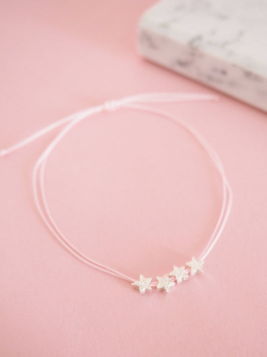 4 Sternenkinder Armband Macramée doppelt