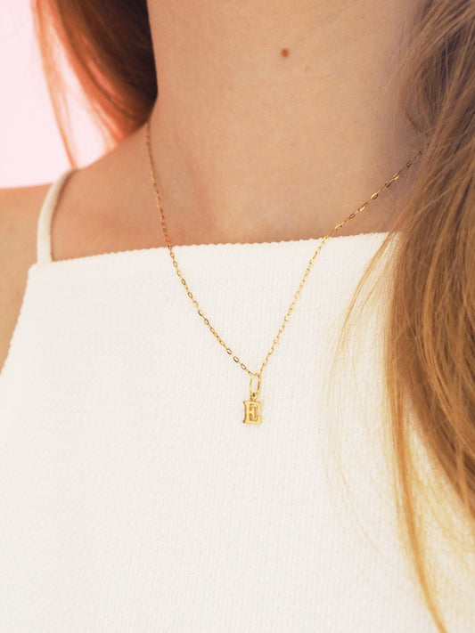 333 Gold Buchstabe mit Kette
