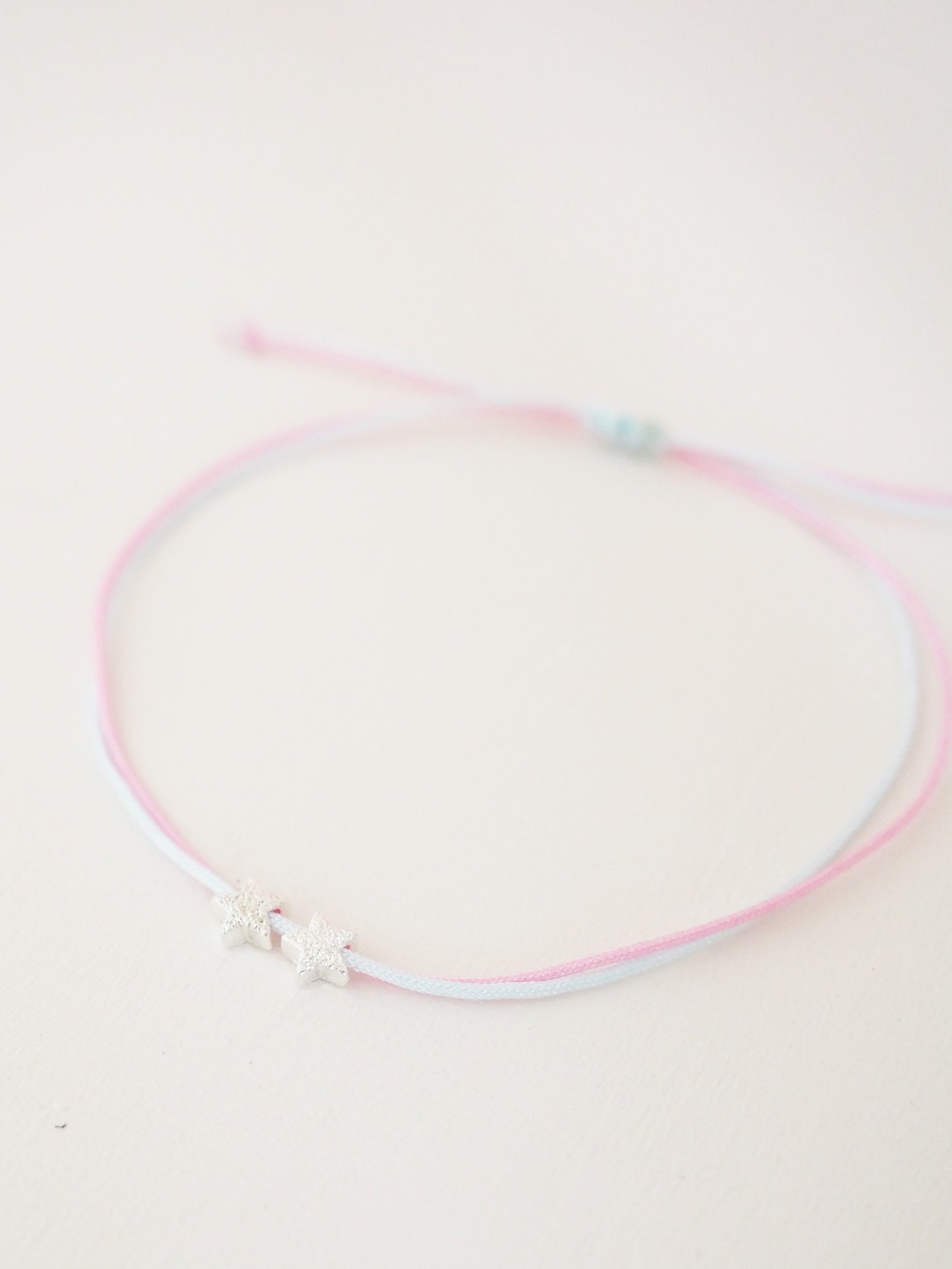 2 Sternenkinder Armband Macramée doppelt