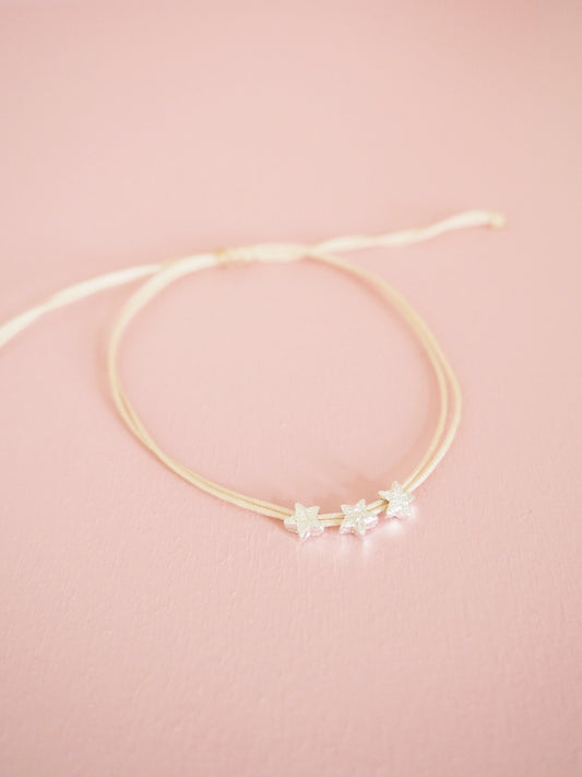 3 Sternenkinder Armband Macramée doppelt