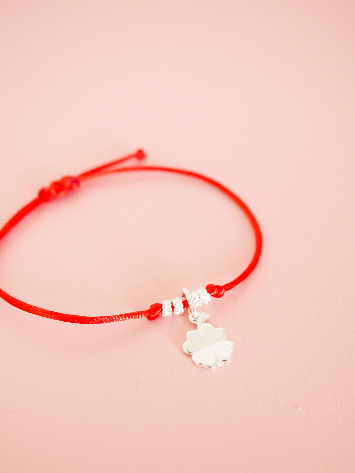 Glücksklee Armband 925 Sterlingsilber