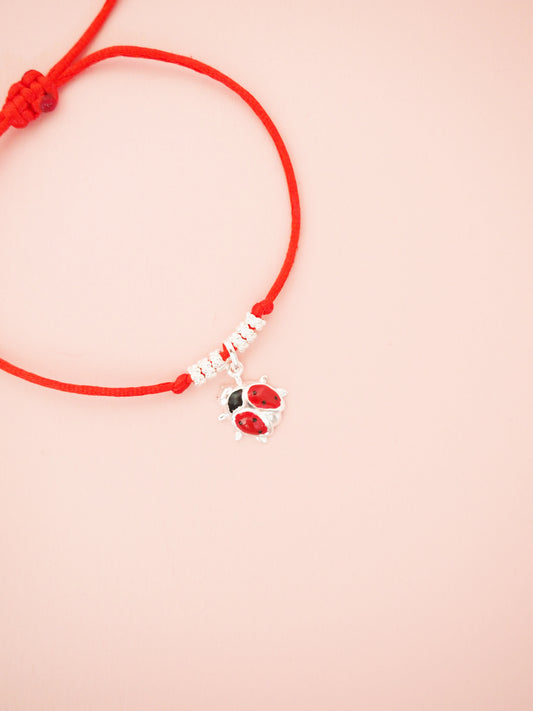 Glückskäfer Armband 925 Sterlingsilber