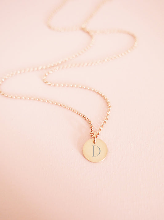 Kette Initiale | Zahl 925 Sterlingsilber Rosévergoldet