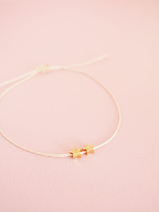 2 Sternenkinder Armband  Macramée