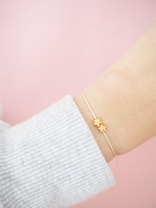 2 Sternenkinder Armband  Macramée