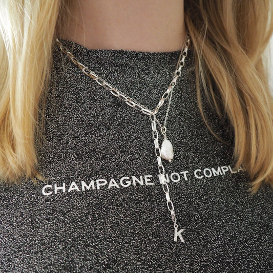 Buchstaben Anhänger 925 Sterlingsilber mit Zirkonia