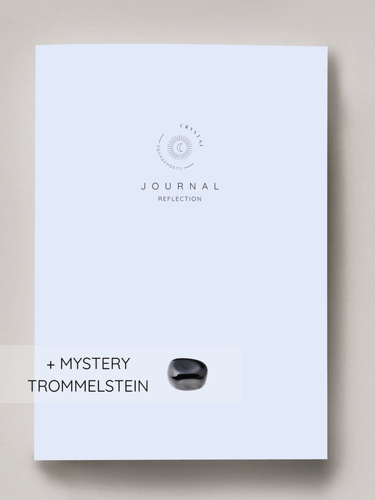AQUAGEMS0711xCRYSTAL REFLECTION JOURNAL mit MYSTERY Trommelstein