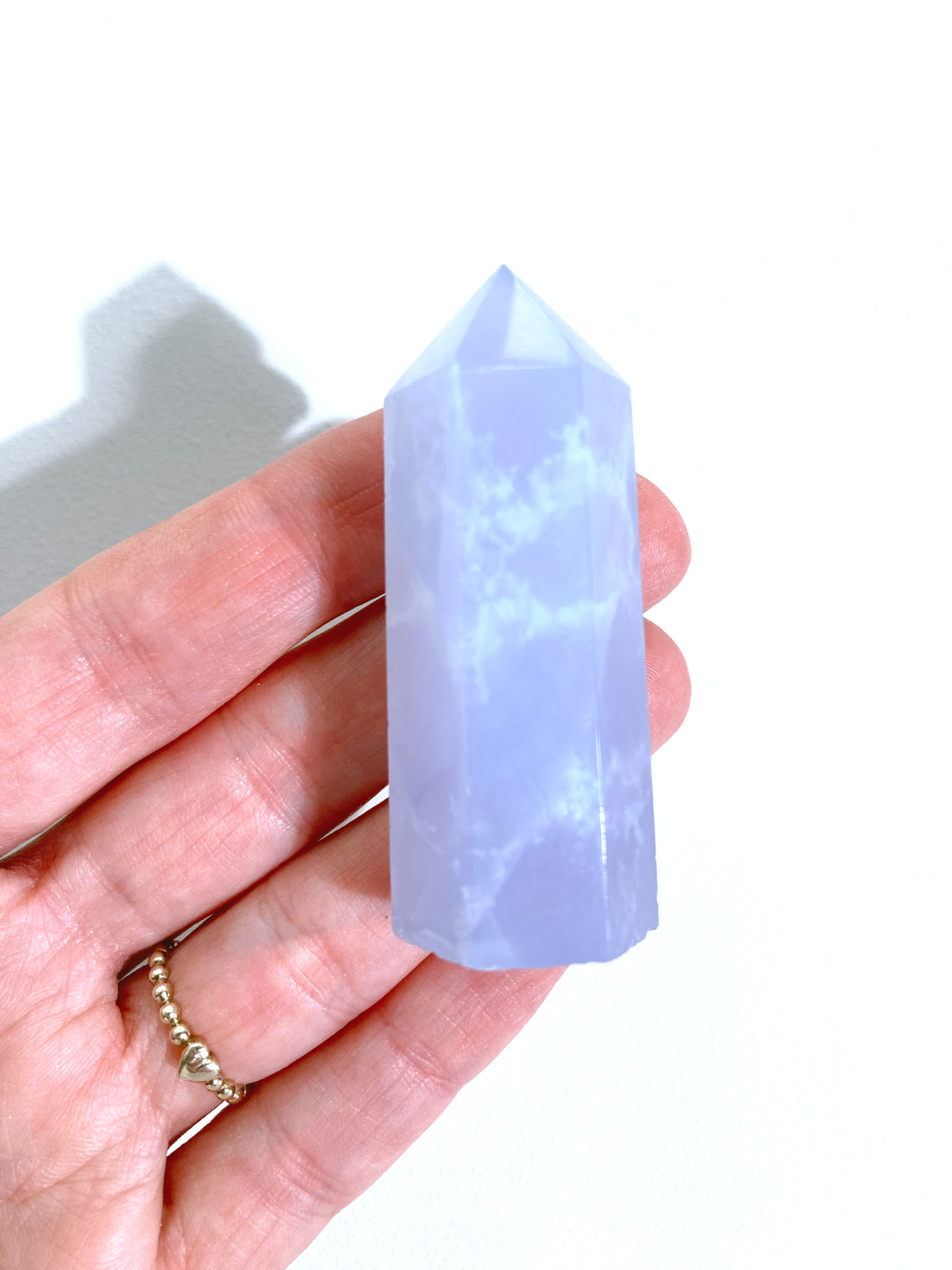 Blauer Chalcedon Mini Spitze l Blue Chalcedony Baby Point - High Quality