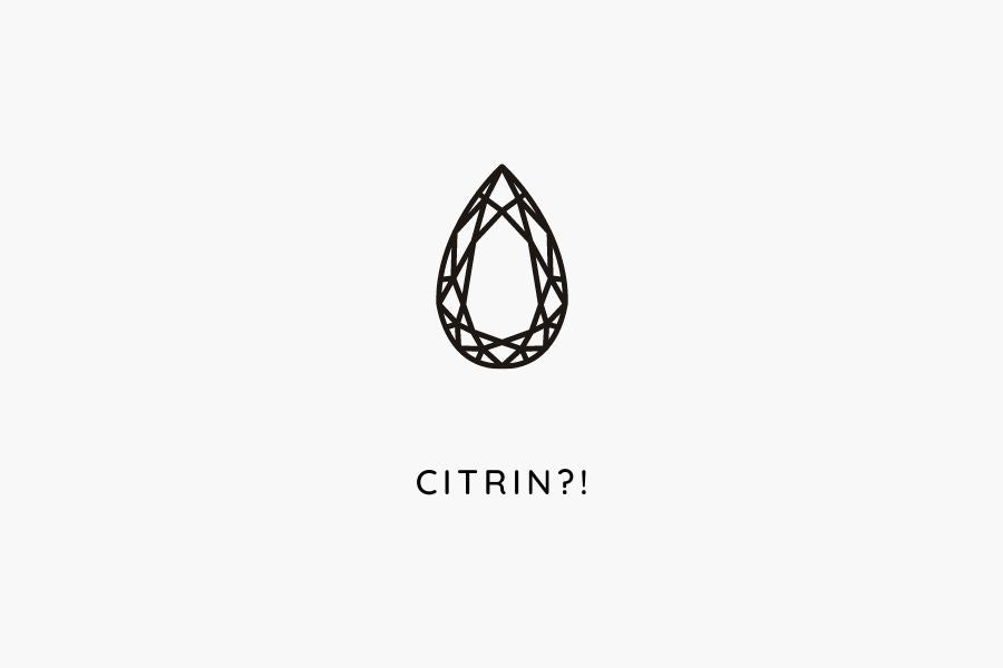 Citrin. ECHT . GEBRANNT . BESTRAHLT