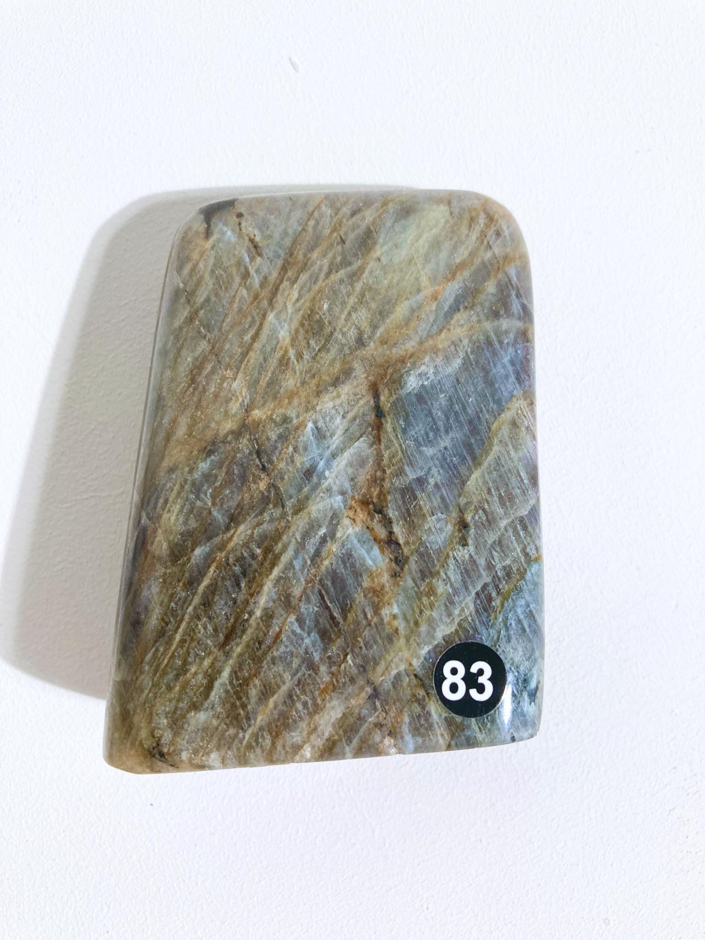 Pink Violett Blau Labradorit Freifrom . FREEFORM 330g  - aus Madagascar (83)