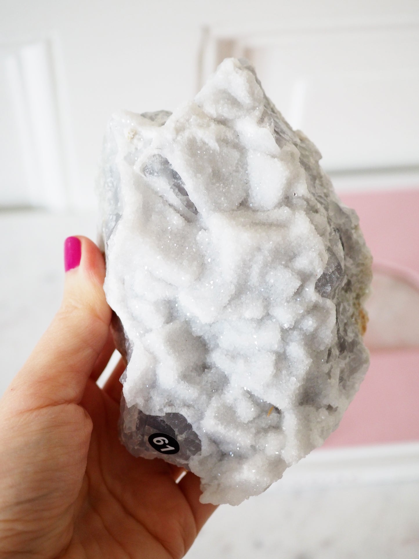 Sparkly Druzy Sugar Fluorit [61] ca. 14cm - aus Fujian China RARE