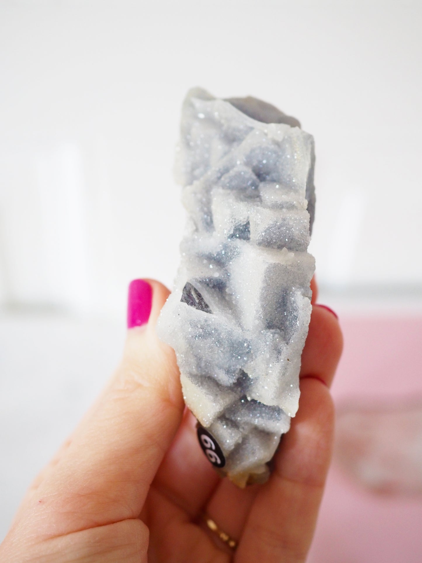 Sparkly Druzy Sugar Fluorit [99] ca. 9cm - aus Fujian China RARE
