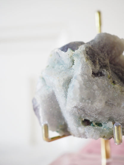 Sparkly Druzy Sugar Fluorit [96] ca. 6cm- aus Fujian China RARE