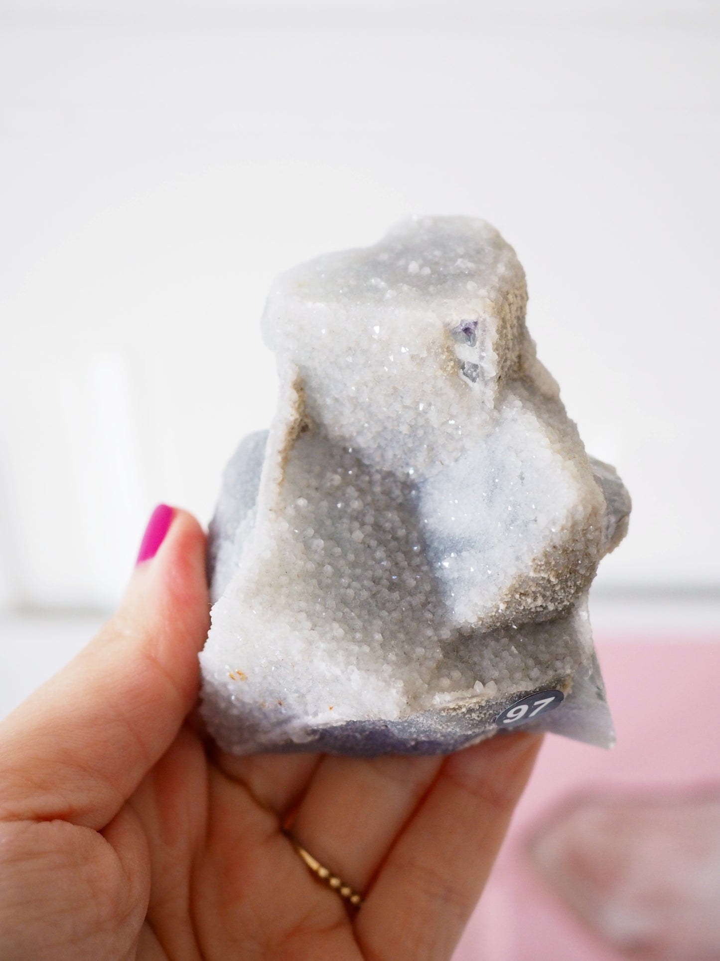 Sparkly Druzy Sugar Fluorit [79] ca. 7cm - aus Fujian China RARE