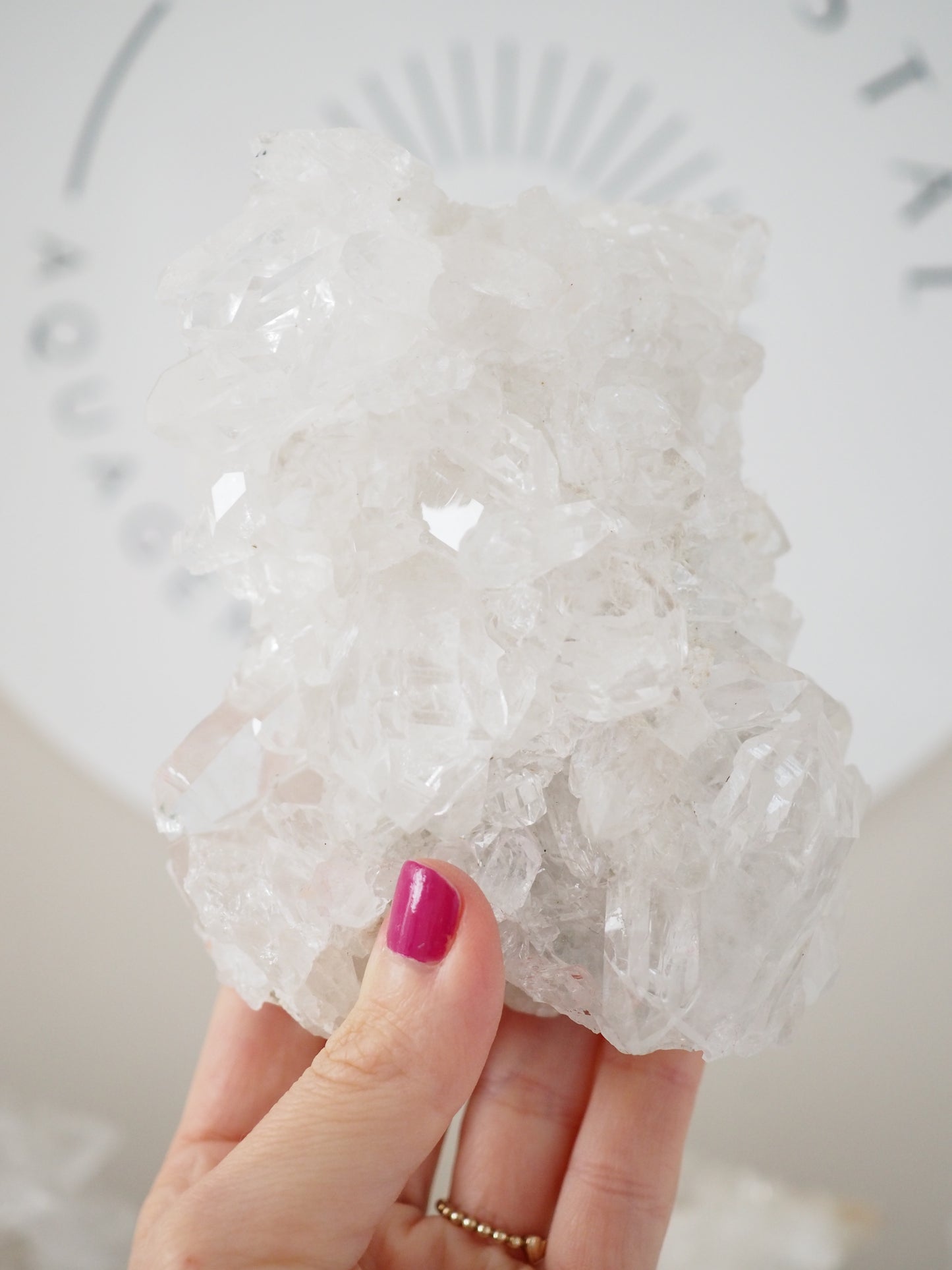 Bergkristall Cluster ca 14cm [3] - aus Minas Gerais Brasilien HIGH QUALITY