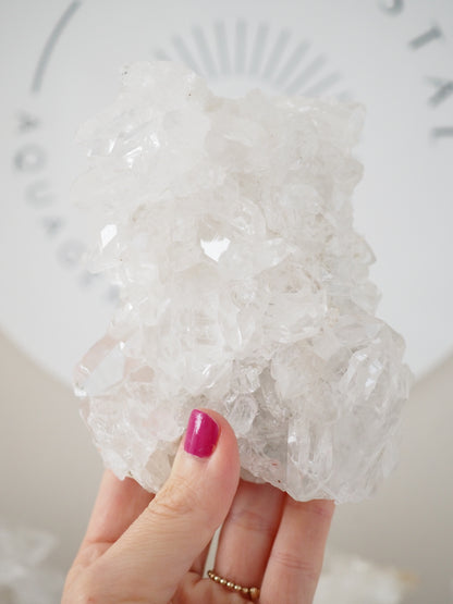 Bergkristall Cluster ca 14cm [3] - aus Minas Gerais Brasilien HIGH QUALITY