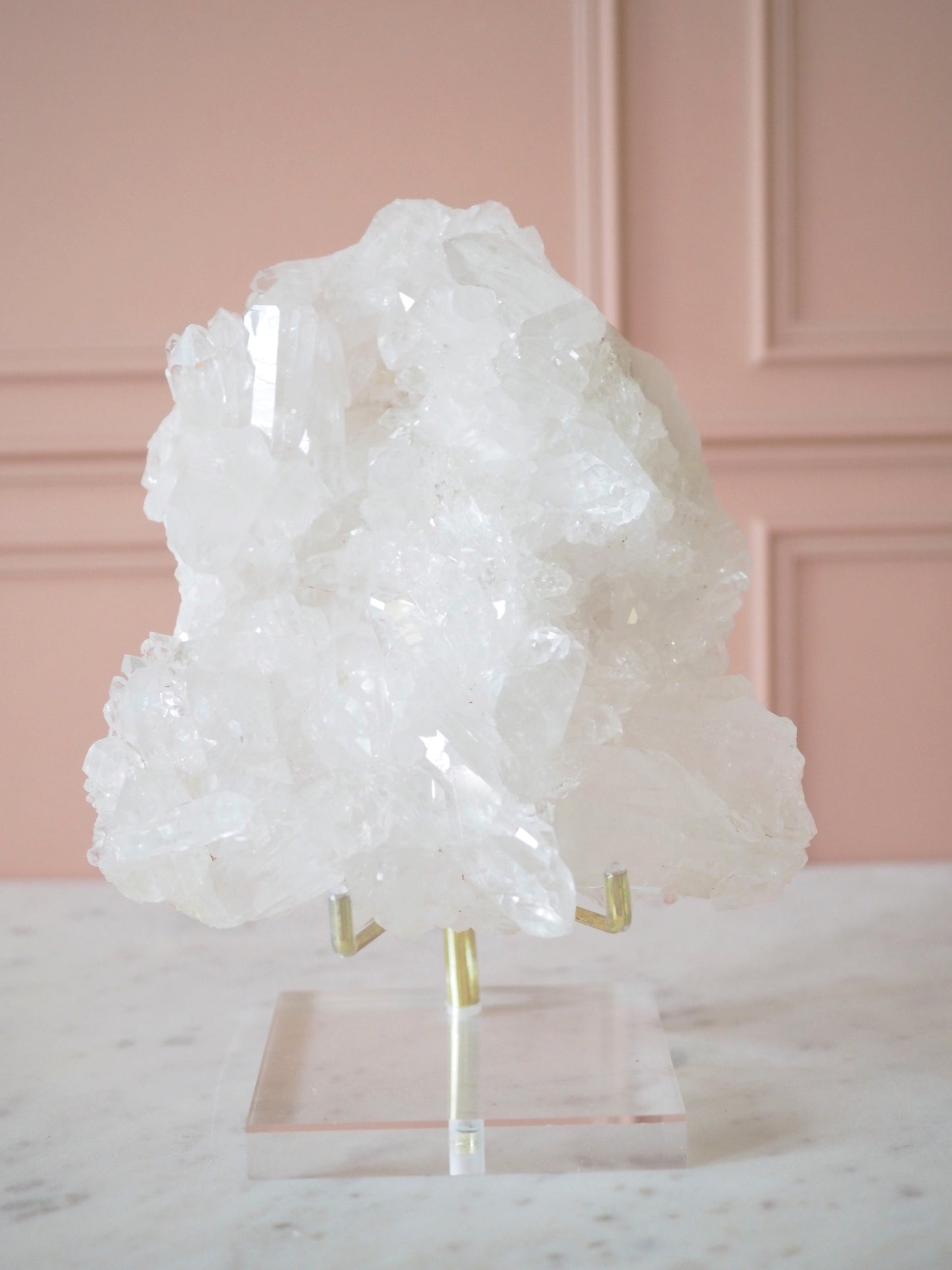 Bergkristall Cluster ca 14cm [3] - aus Minas Gerais Brasilien HIGH QUALITY