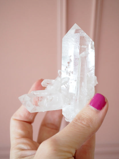 Bergkristall Cluster ca 10cm [11] - aus Minas Gerais Brasilien HIGH QUALITY
