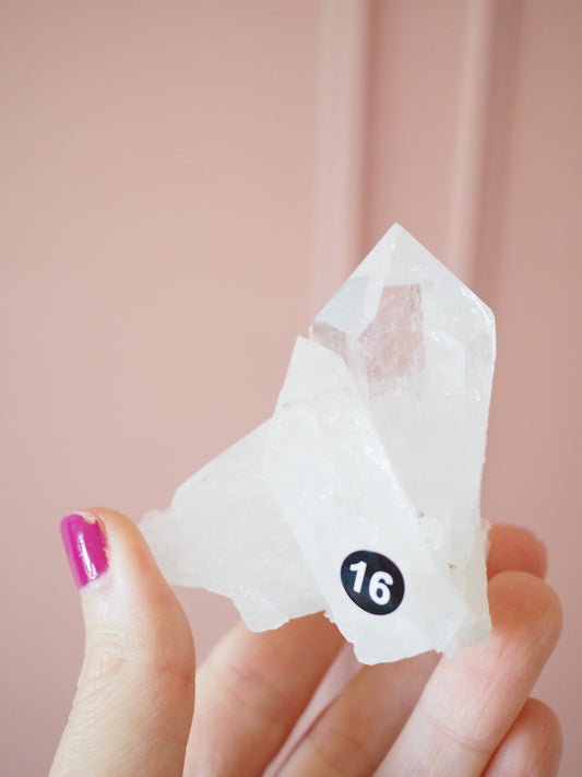 Bergkristall Cluster ca 7cm [16] - aus Minas Gerais Brasilien HIGH QUALITY