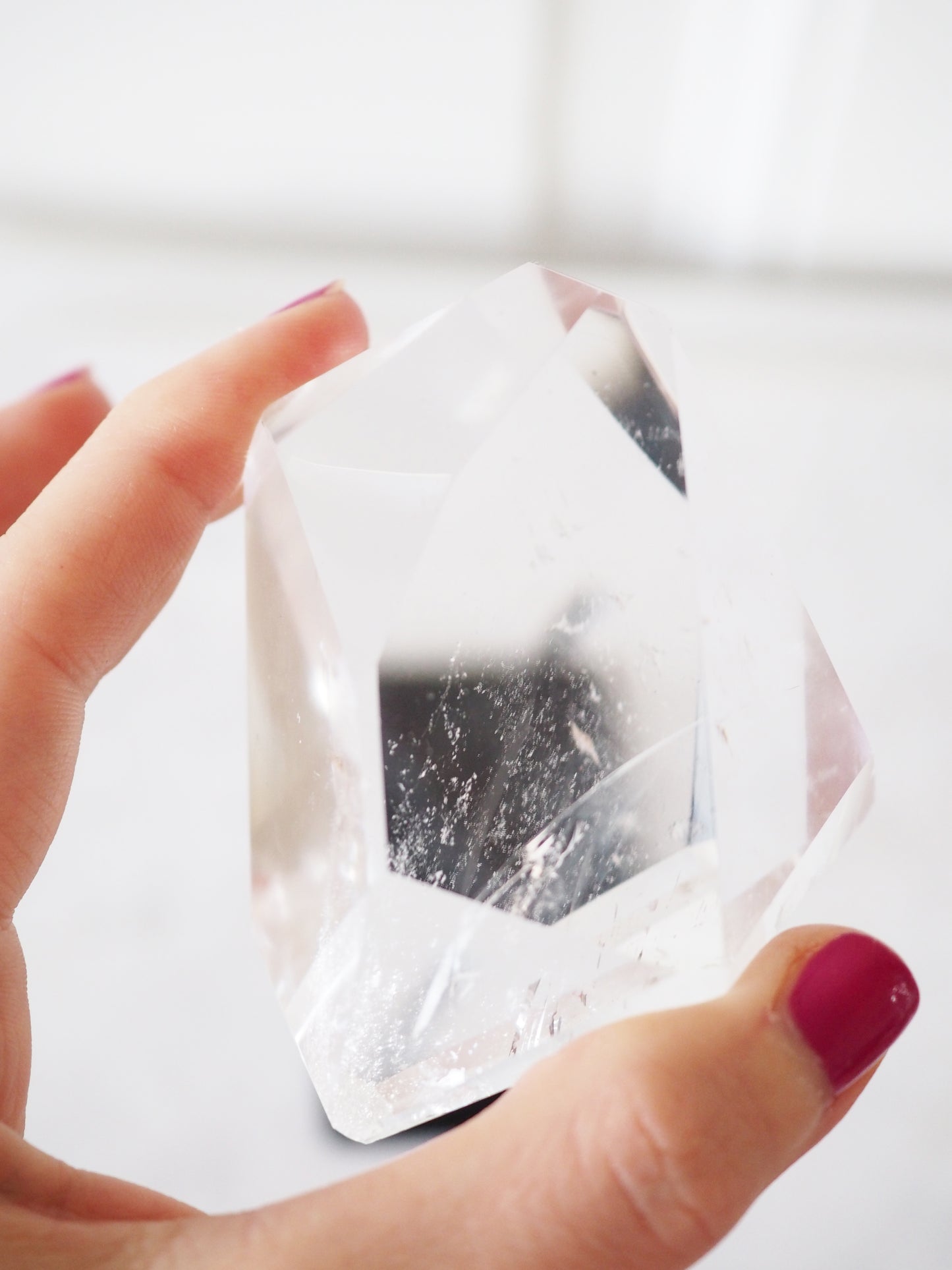 Lemurian Bergkristall Freiform auf Halter ca xx cm- aus Minas Gerais Brasilien HIGH QUALITY
