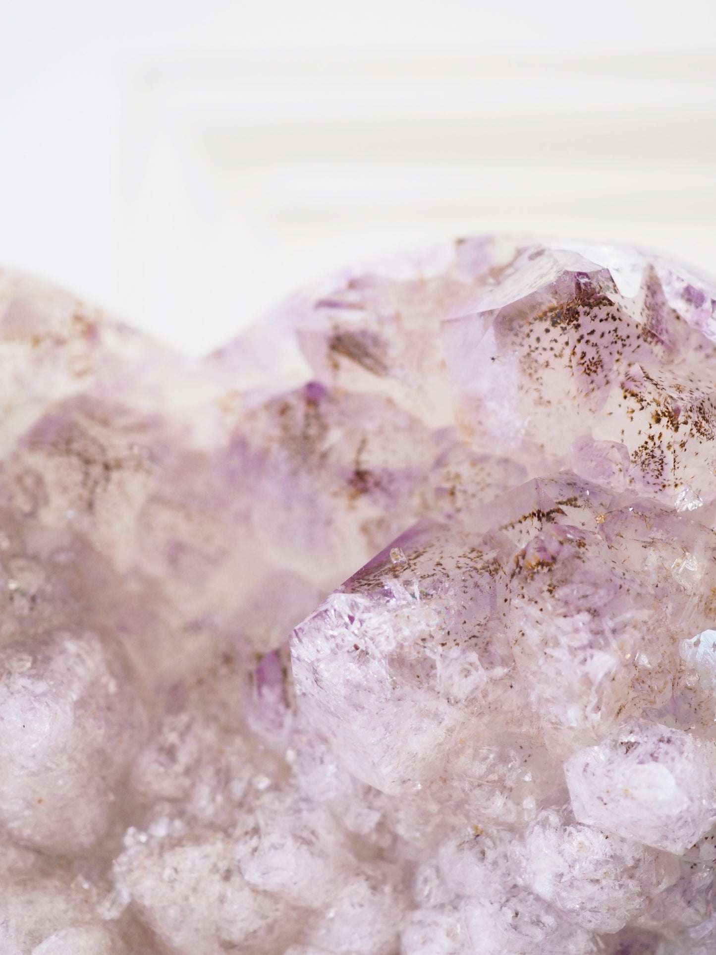 Amethyst Herz auf Halter . Ständer 18cm - aus Brasilien
