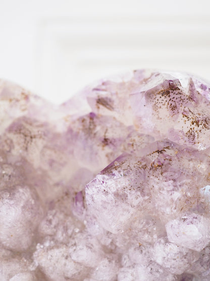 Amethyst Herz auf Halter . Ständer 18cm - aus Brasilien