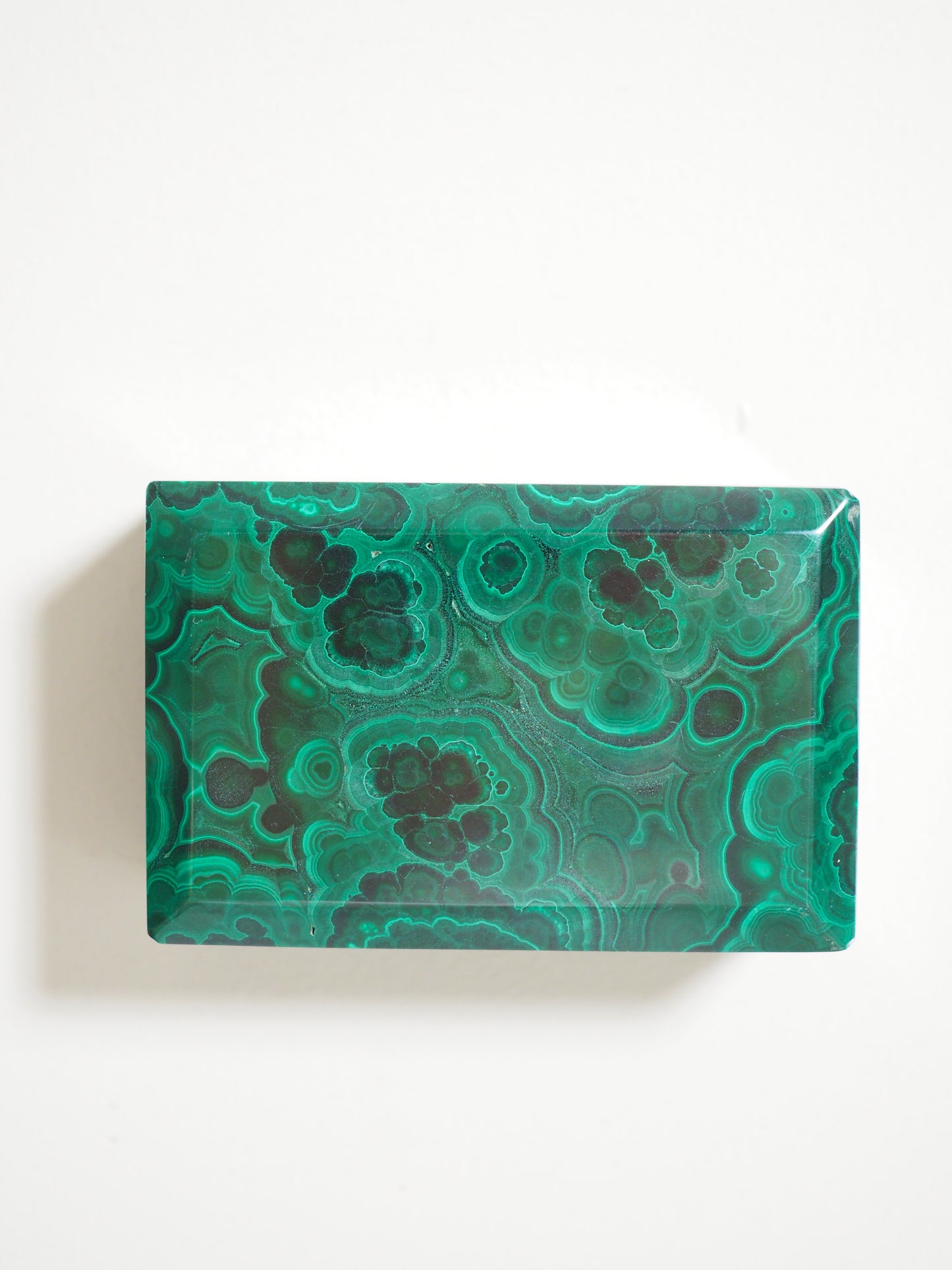 AAA Malachit Schmuck Schachtel . AAA Malachite Box [22] ca. 7cm - aus Kongo High Quality