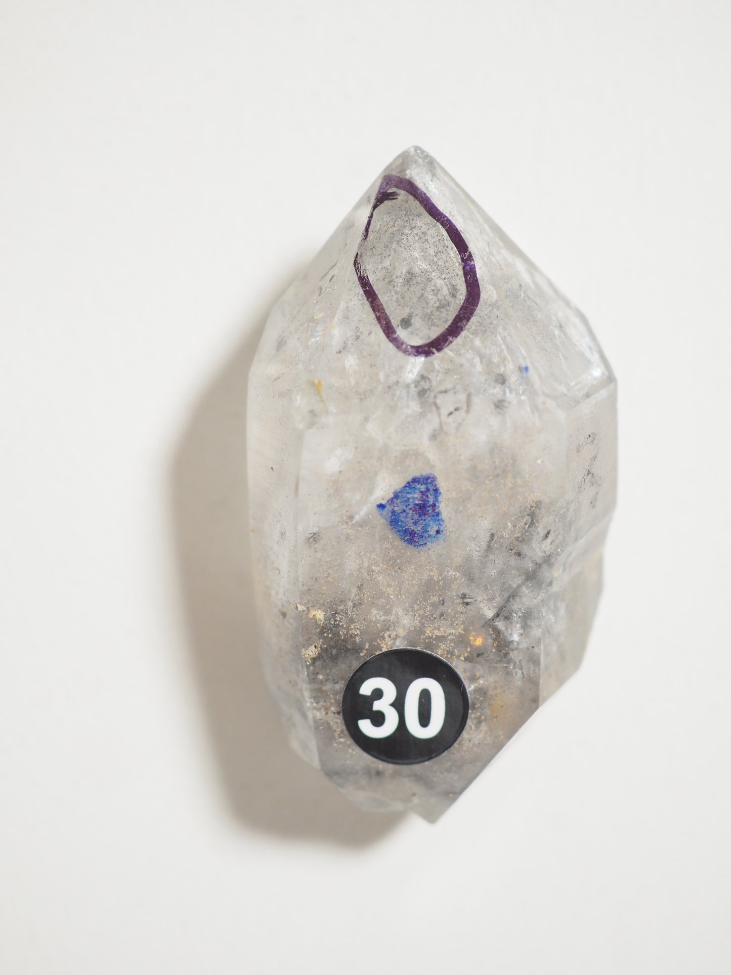 ENHYDRO Bergkristall mit Wassereinschluss & 1 Bubble . Enhydro Clearquartz [30] ca. 5.5cm - aus Guishou Province China