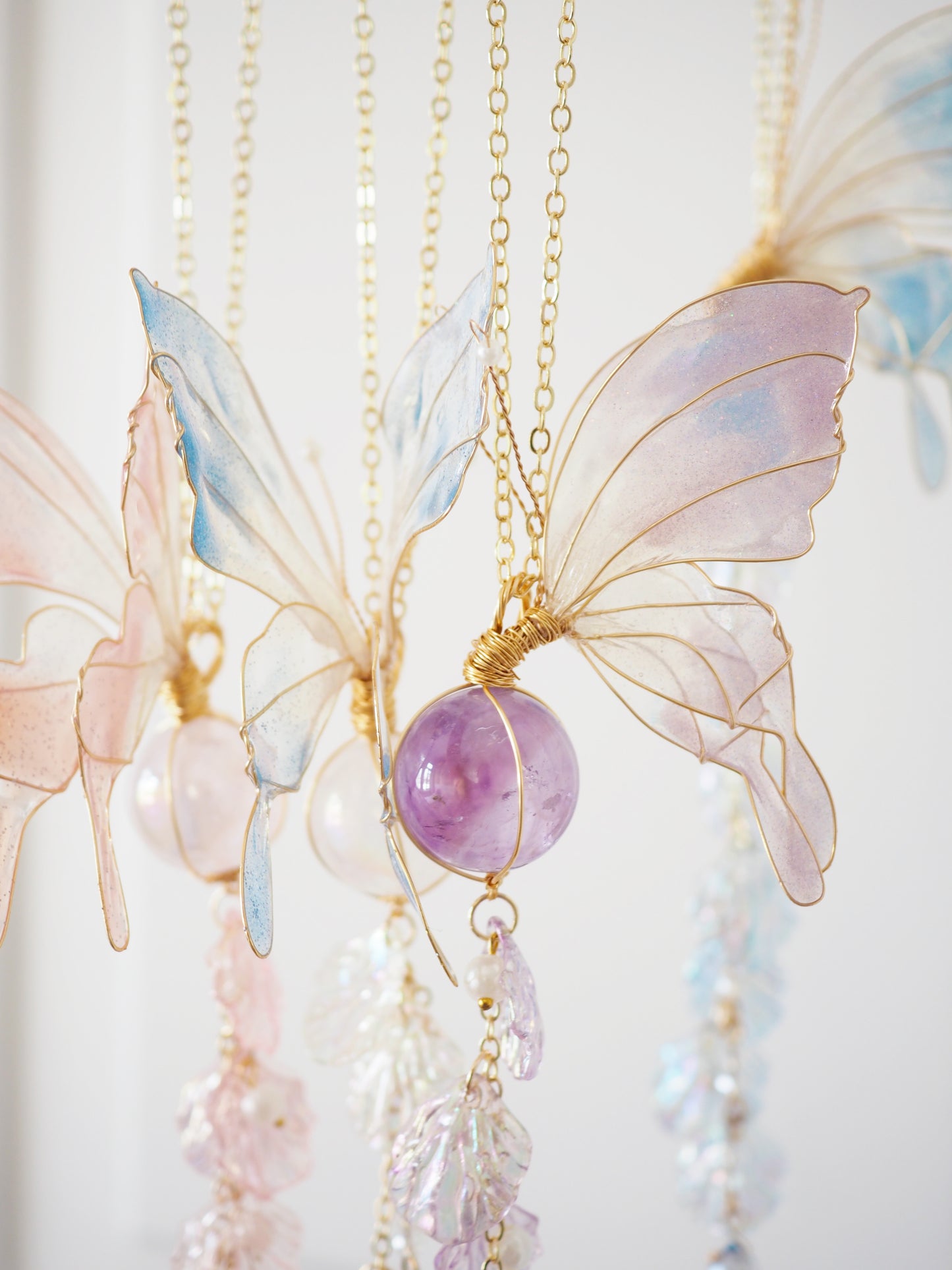 AngelAura AMETHYST Schmetterling Sonnenfänger ca. 65cm