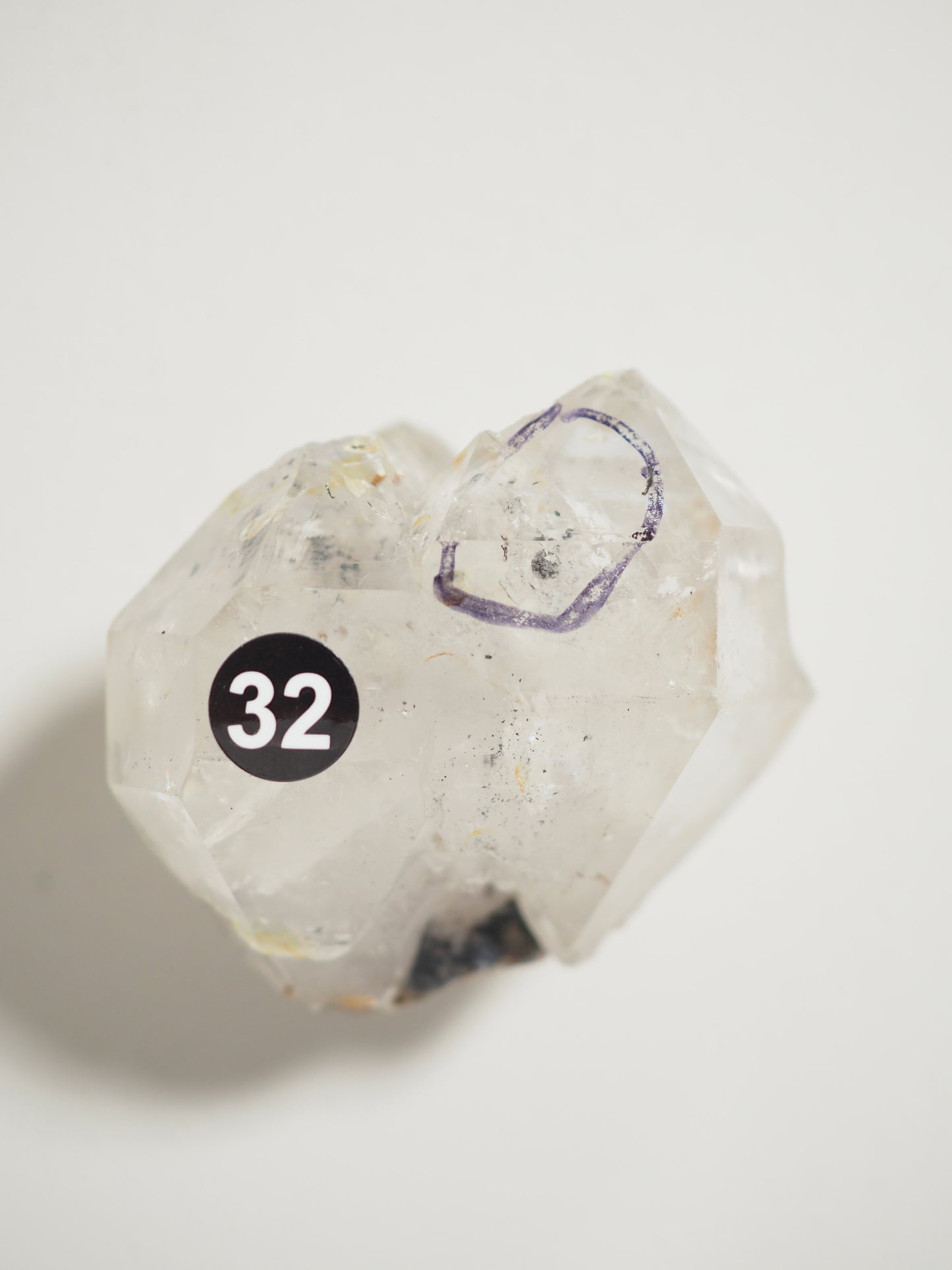 ENHYDRO Bergkristall mit Wassereinschluss & 1 Bubble . Enhydro Clearquartz [32] ca. 6cm - aus Guishou Province China