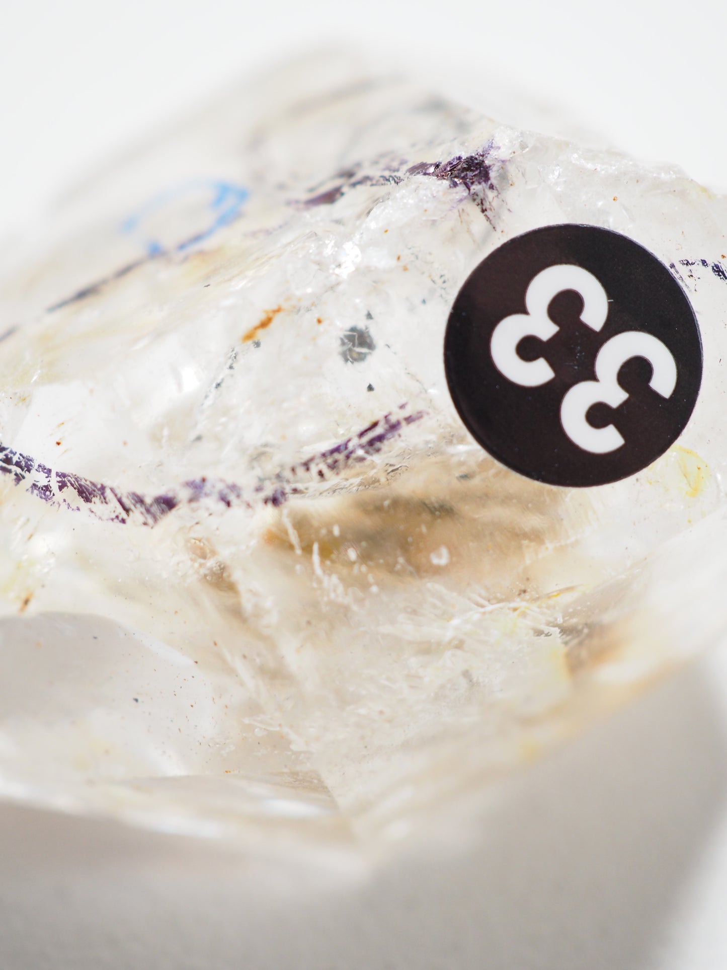 ENHYDRO Bergkristall mit Wassereinschluss & 3x Bubble . Enhydro Clearquartz [33] ca. 5cm - aus Guishou Province China