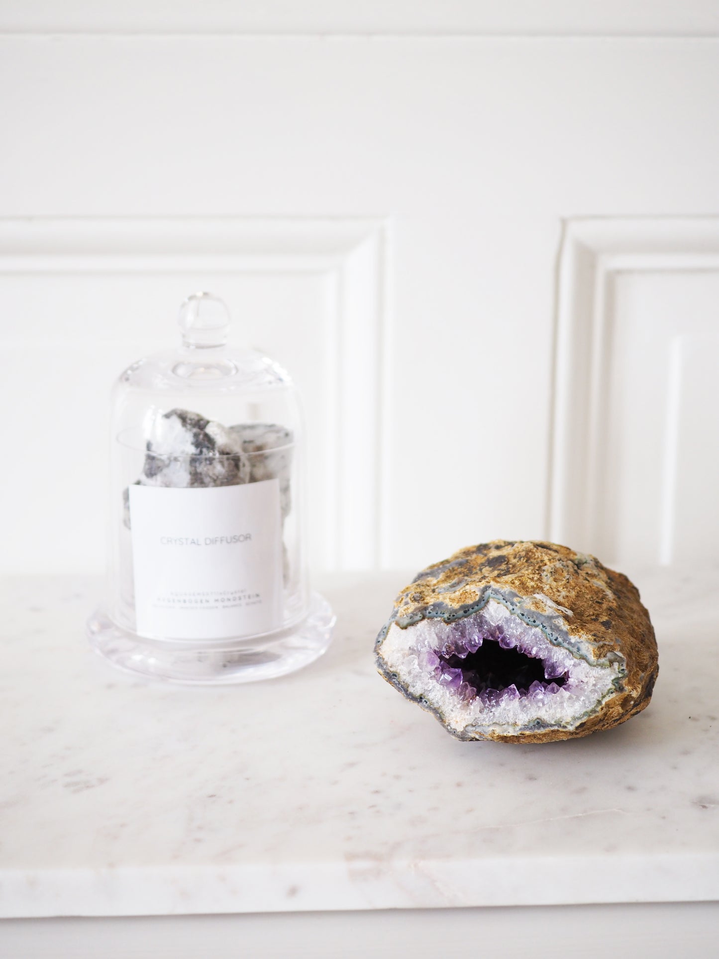 L Amethyst Geode  ca 11cm 540g [xx] - aus Uruguay High Quality