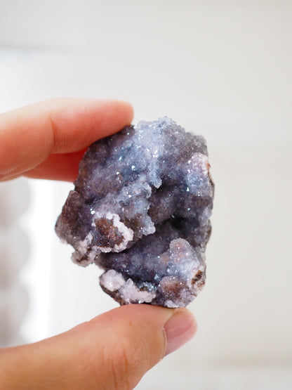 Quarz x Hämatit Cluster . Specimen ca. 4-5 cm - aus Taousse Marokko NEW FIND