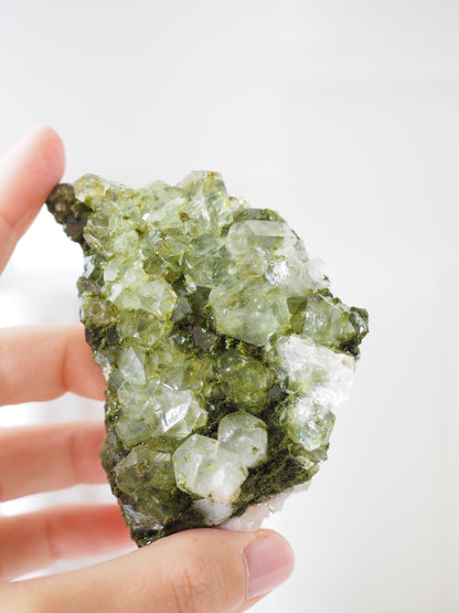 Epidot X Quarz . Forest Quartz ca. 8cm - aus Yuksekova . Hakkari. Ost Anatolien Türkei NEW FIND HIGH QUALITY