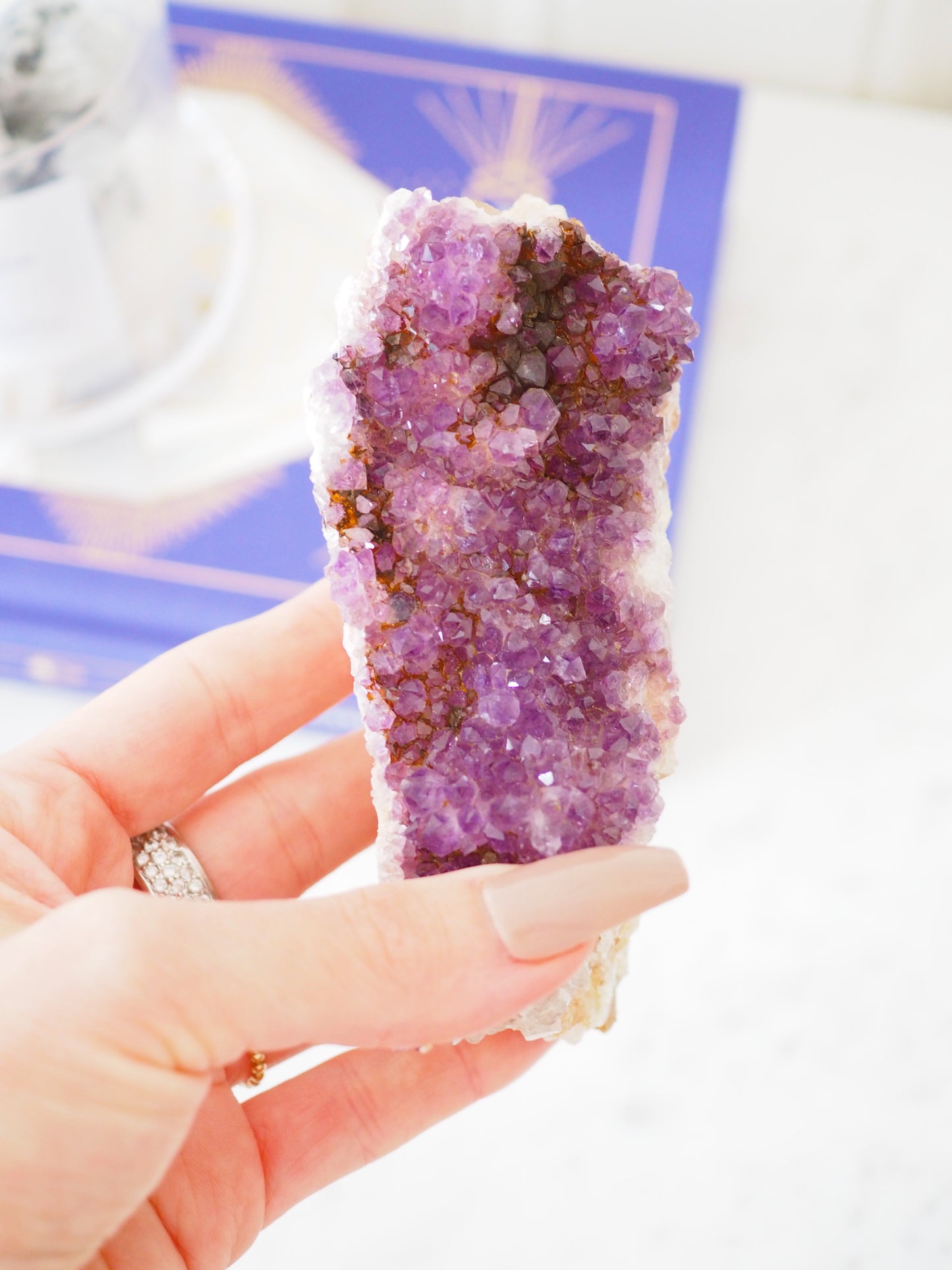 Pink Violettes Amethyst Cluster aus Brasilien 11cm 190g - High Quality [51]