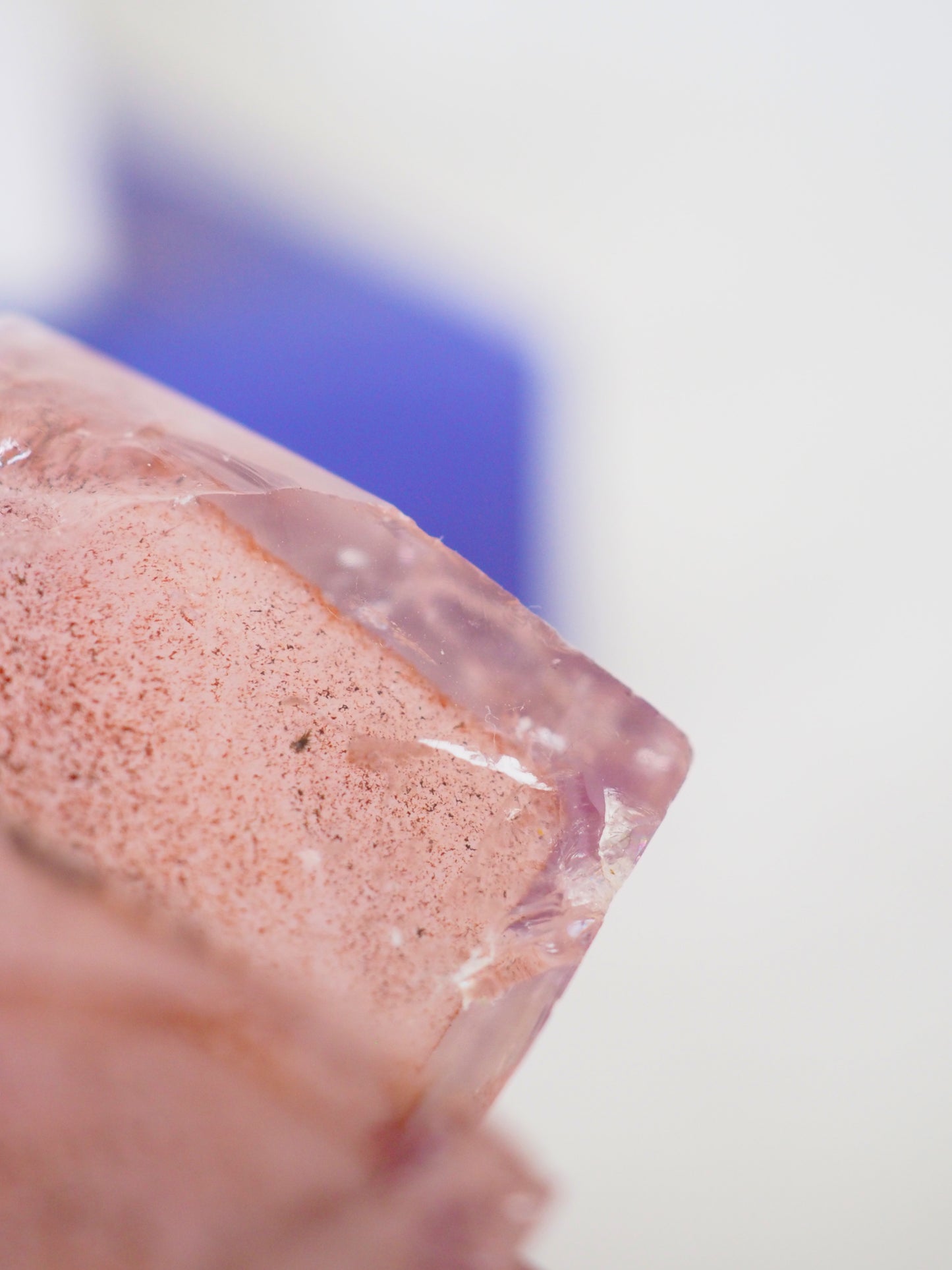 Roter Phantom Amethyst Doppelspitze . Specimen ca. 7.5 cm [xx] - aus Brasilien RARE
