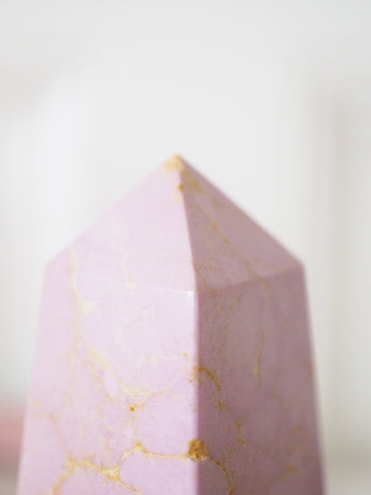 Phosphosiderit Obelisk . Phsoposiderite Obelisc ca. 10.5cm - aus Peru High Quality Hand Polished