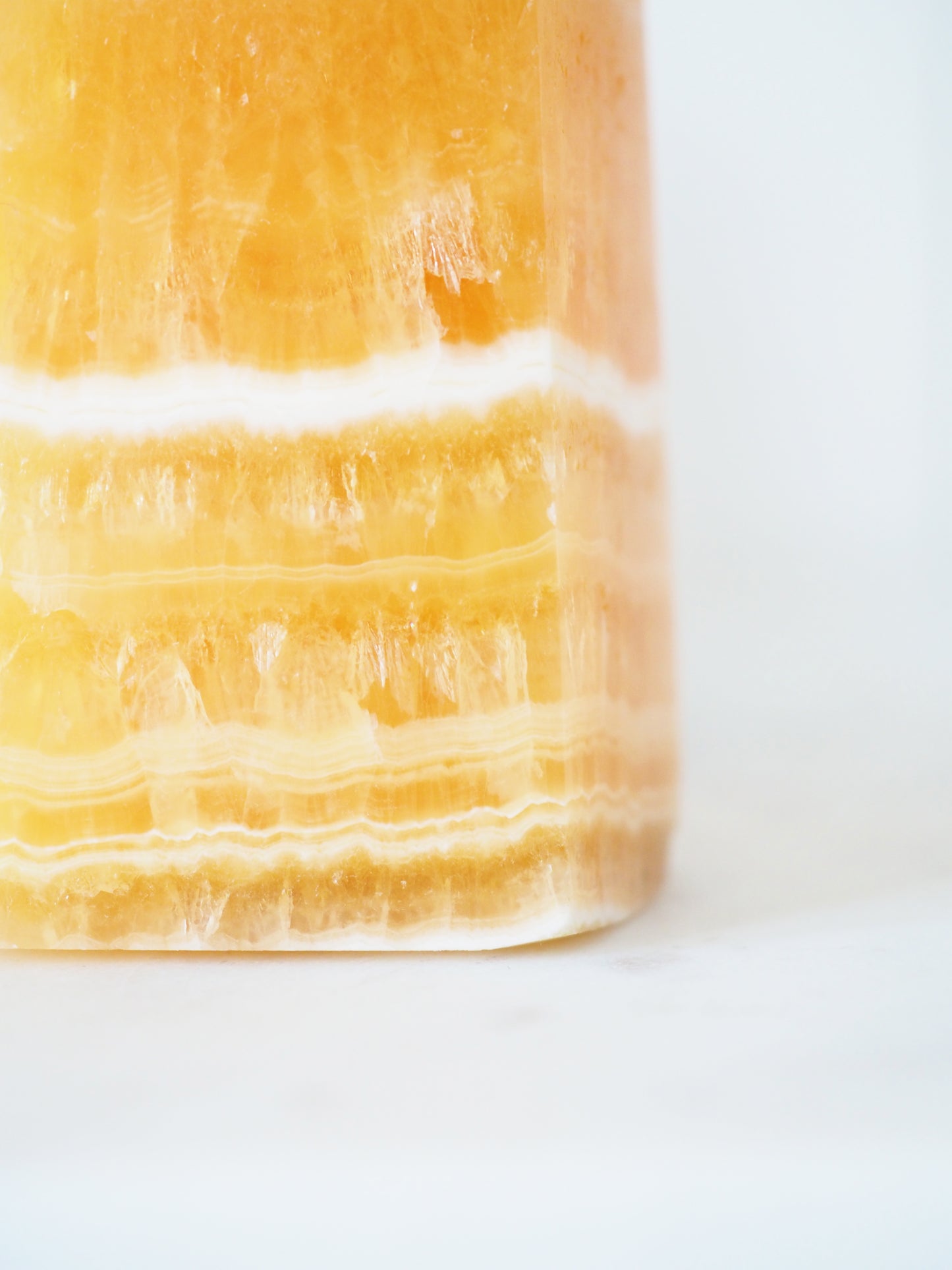 XL Juicy Orangen Calcit Spitze . Orange Calcite Point 17.5 cm (91) - HIGH QUALITY