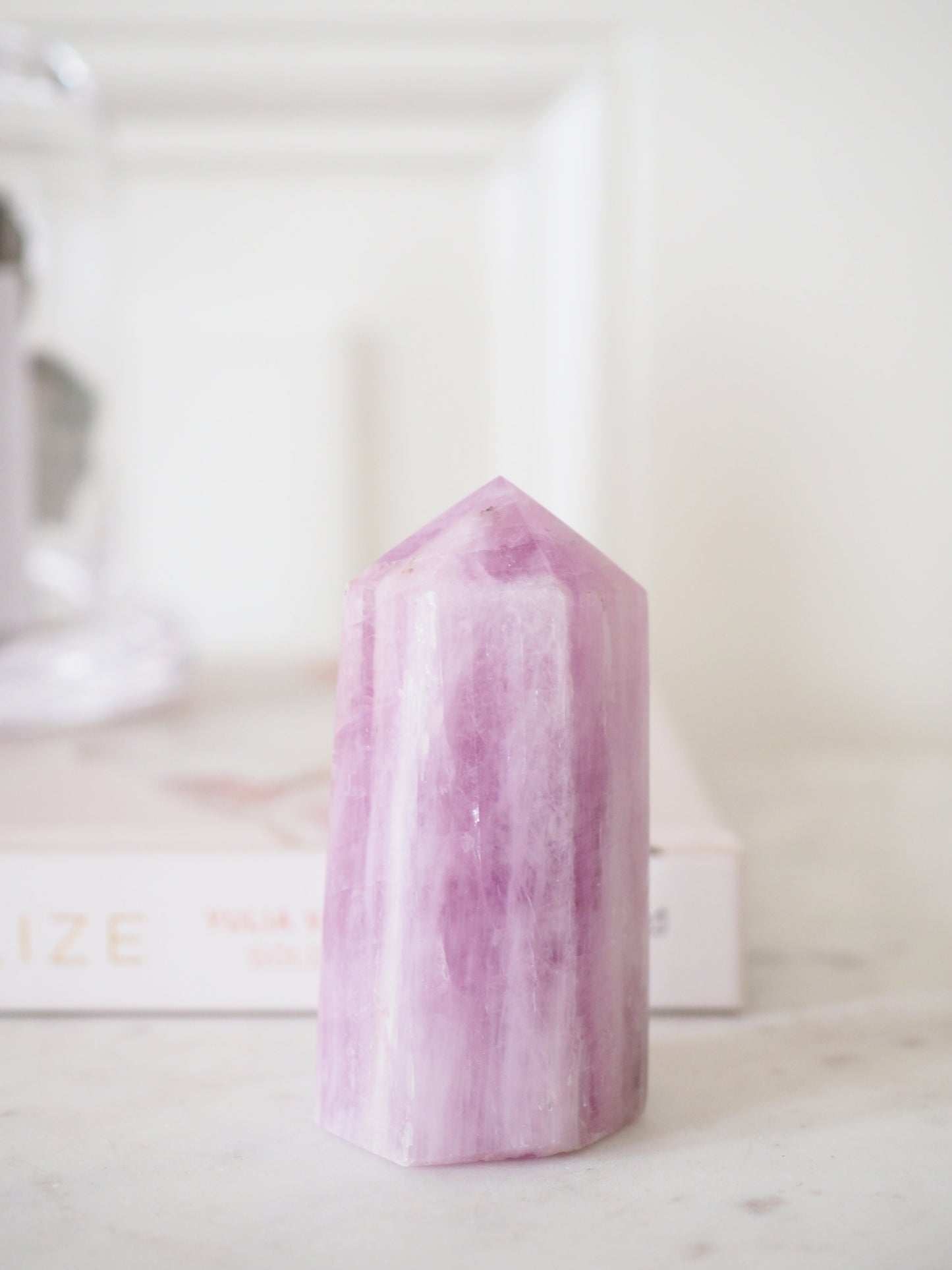 M Kunzit Spitze . Kunzite Point ca. x cm - HIGH QUALITY