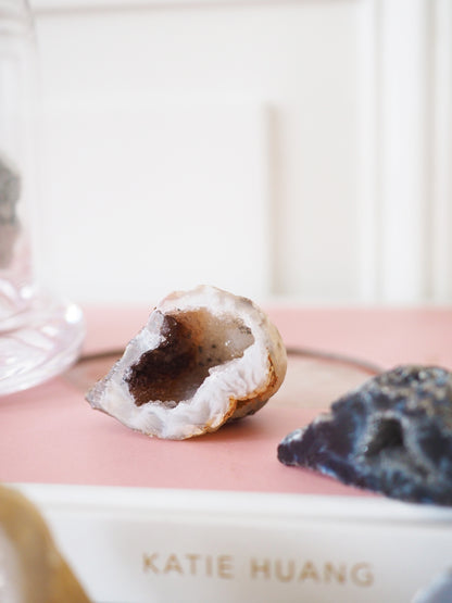 Druzy Achat Drusen Geode . Druzy Agate Geode ca. 3-4 cm - aus Brasilien High Quality
